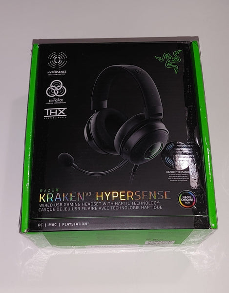 Razer Kraken V3 Hypersense - Casque de jeu USB filaire avec technologue haptique (Valeur de 159.99$)