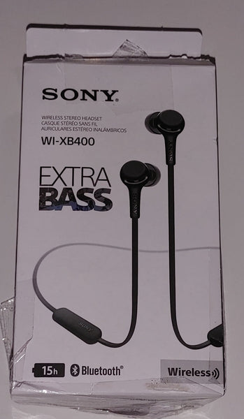 Sony - Casque stéréo sans fil WI-XB400 Extra Bass (Bluetooth) Noir